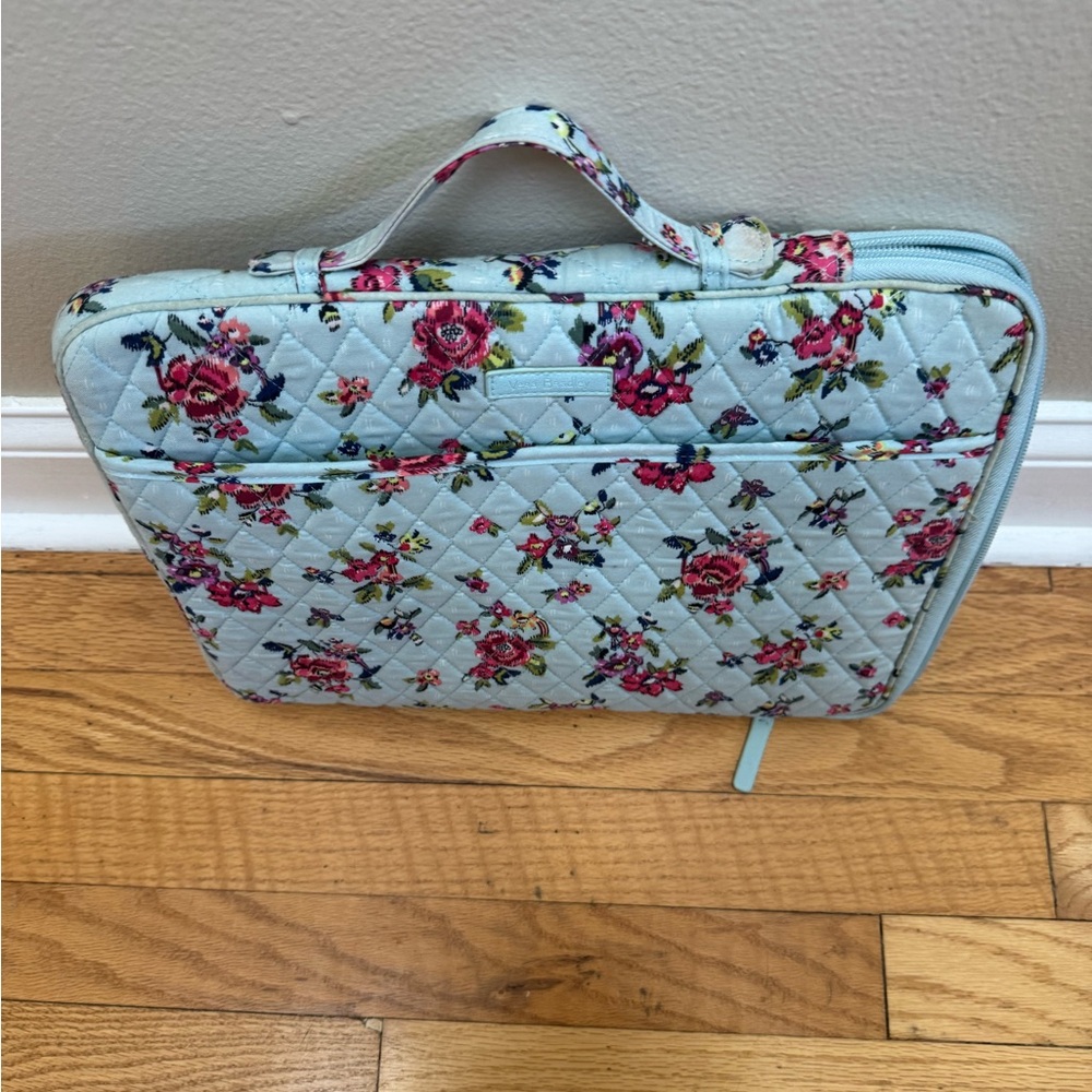 Floral Quilted Laptop Bag
